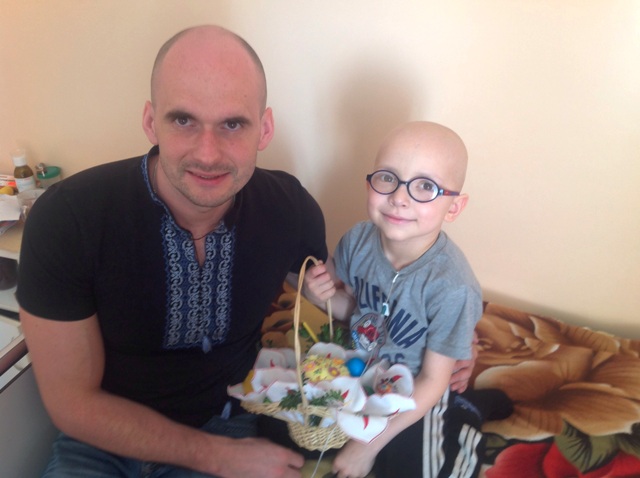 Volodia Oliinyk celebrated Easter holiday at hospital